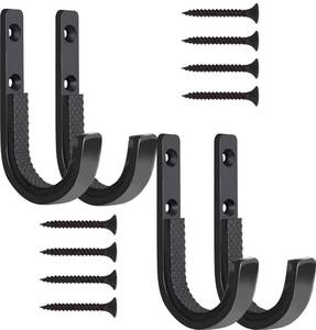 lot 8492 image: GOHIKING Gun Rack Indoor Storage Rifle Shotgun Hooks 2Set Wall Mount Hangers for Any Rifles Shotguns Archery Bow with Soft EVA Foam Padding and Heavy Duty Steel - Retail $11