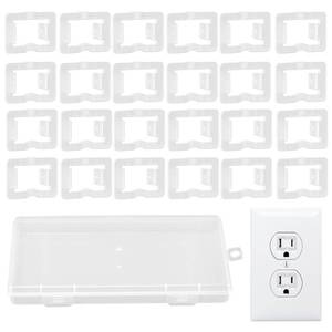 lot 8493 image: 24Pcs Loose Outlet Plug Fix,Snug Plugs for Loose Outlets,Transparent Wall Socket Fixer Fastening Socket Conversion Cover,Keep Looses Sockets Jack Snug for Power Plug - Retail $6