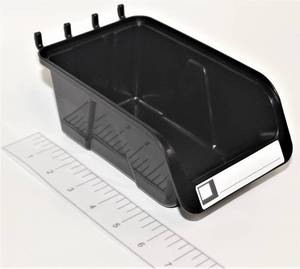 lot 8512 image: WallPeg 10 Each 7 Pegboard Bins Kit - Large Pegboard Bins for Craft Room Storage & Garage Peg Board Organization - Handy Pegboard Wall Organizer Bins Set -Made in USA- - Retail $20