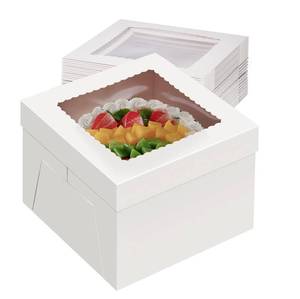 lot 8579 image: Packpal 20Pack 8 Inch Cake Boxes, 8X8X8 Inch White Bakery Boxes With Windown For Chocolates, Cajas Pasteles, Cookie, Pastries,Pie, Home Bakers, Gift Cakes For Wedding, Birthday, Mothers day - Retail $23