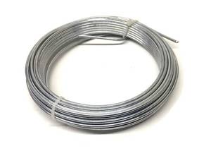 lot 8583 image: Multi Purpose Galvanized Steel Wire 14 Gauge Heavy Duty 32ft Long - Retail $9