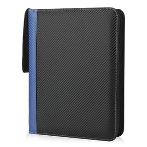 lot 8611 image: TCGUARD 9 Pockets Trading Card Binder with Sleeves Card Organizer, 900 Double Sided Pocket PU Card Collection Binder, Baseball Binder,for Sports Card, MTG, TCG Yugioh Card (Blue) - Retail $14