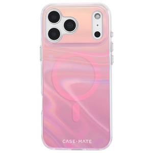 lot 8660 image: Case-Mate Soap Bubble iPhone 17 Pro Max Case Compatible with MagSafe - Stylish Phone Case for Women with 12ft Drop Protection - Premium Magnetic Cover for iPhone 17 Pro Max - Peach Iridescent - Retail $48