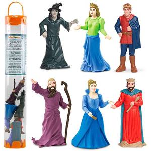 lot 8661 image: Safari Ltd. Days of Old TOOB - Figurine of Wizard, Witch, Queen, King, Princess, and Prince - Medieval Toy Set for Boys, Girls, and Kids Ages 3 - Retail $16