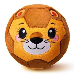 lot 8675 image: VangeBow Silent Indoor Soccer Balls for Toddlers 1-3, Inflatable Soft Plush Baby Toddler Soccer Ball Toys Gifts for 1 2 3 4 5 Year Old Boy Girl First Birthday Gift (Lion, Pump Include) - Retail $18