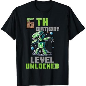 lot 8627 image: Kids Minecraft 8th Birthday TShirt Youth Medium
