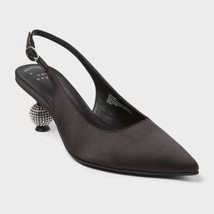 lot 67532 image: Womens Simone Rhinestone Ball Heels - A New Day Black 8.5 - Retail $45