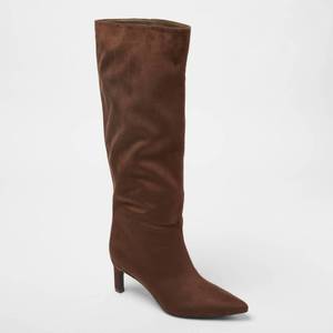lot 67598 image: Womens Justice Boots with Memory Foam Insole A New Day Brown 7.5 - Retail $55