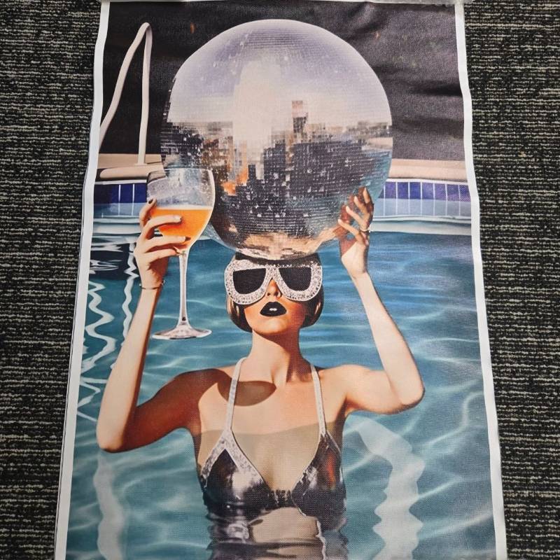 lot 190 image: 1960s Pool Photography Black and White Print
