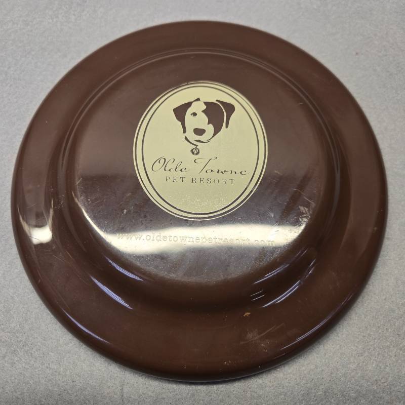 lot 192 image: Olde Towne Pet Resort Brown Frisbee