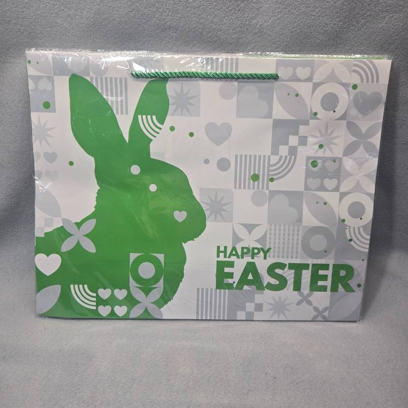 lot 236 image: Easter Gift Bags - Modern Green and White Design