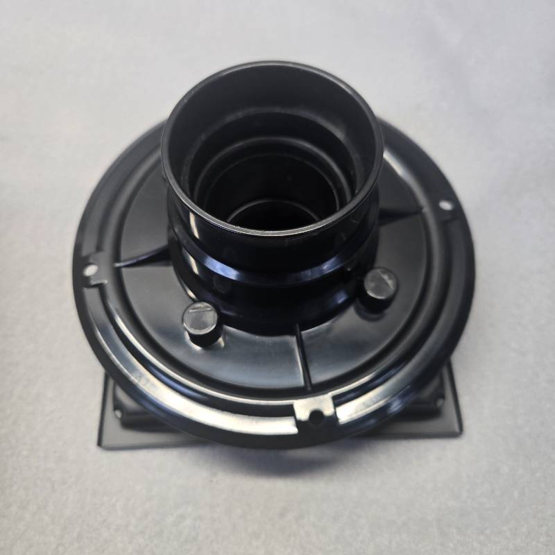 lot 257 image: BIHAI 6-Inch Square Shower Drain - Matte Black