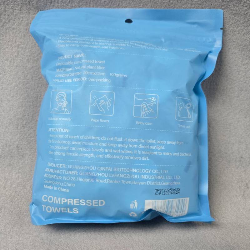 lot 156 image: Compressed Disposable Towels - 100 Count Pack