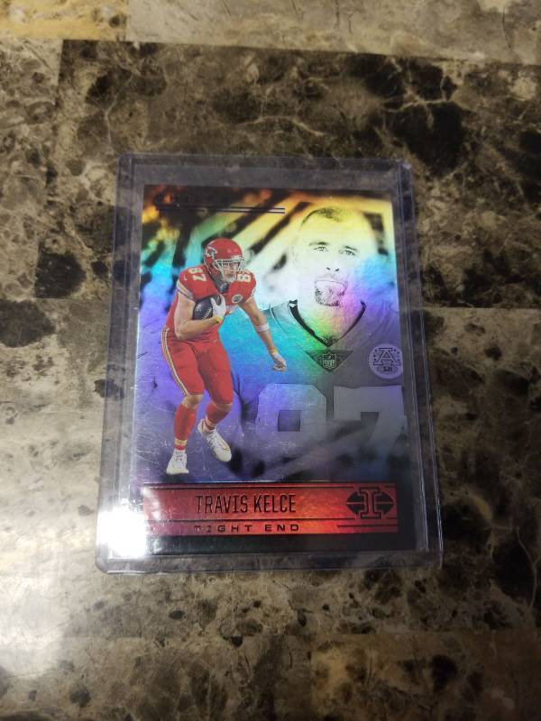 lot 1213 image: 2021 Panini Illusions Football Travis Kelce Kansas City Chiefs Card
