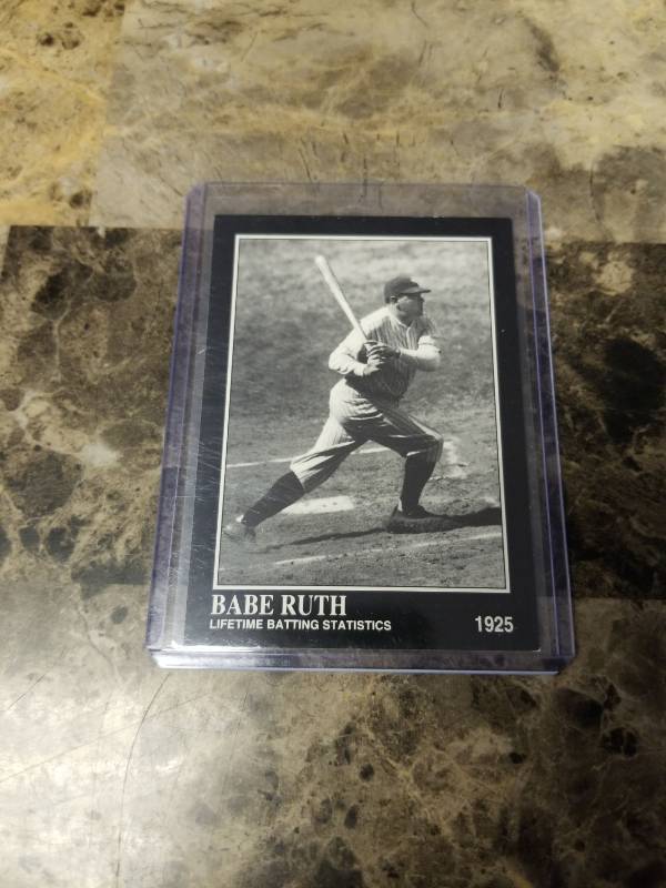 lot 1237 image: 1992 Megacards Babe Ruth Collection Baseball Card
