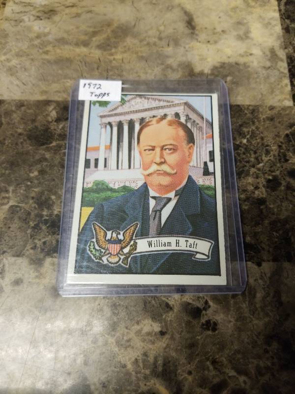 lot 1253 image: 1972 Topps US Presidents William H. Taft Trading Card
