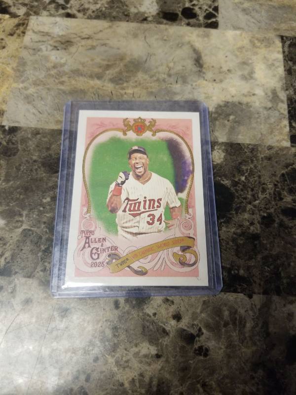 lot 1259 image: 2025 Topps Allen & Ginter Kirby Puckett Minnesota Twins Baseball Card