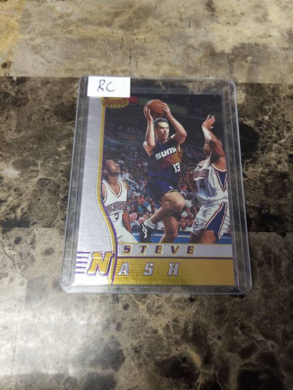 lot 1263 image: 1997 Topps Bowmans Best Steve Nash Phoenix Suns Rookie Basketball Card