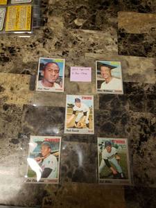 lot 303 image: 5pk 1970 ToppsO-Pee-Chee Baseball Cards Minnesota Twins Players
