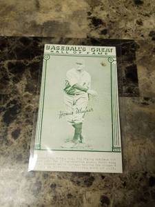 lot 315 image: Baseballs Great Hall of Fame Honus Wagner Baseball Card