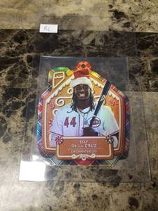 lot 326 image: 2024 Topps MLB Ornament Mega Card Elly De La Cruz Cincinnati Reds Rookie Baseball Card