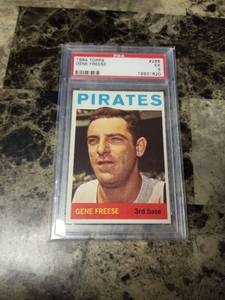 lot 346 image: 1964 Topps Gene Freese Pittsburgh Pirates Baseball Card