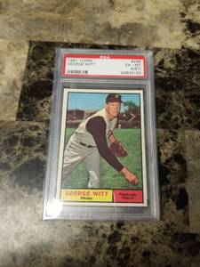 lot 349 image: 1961 Topps George Witt Pittsburgh Pirates Baseball Card