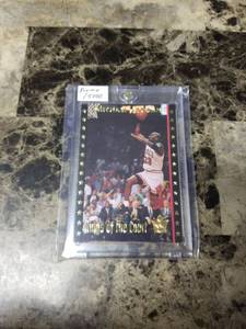 lot 356 image: 1995 Limited Promo 1 of 5,000 Kings of the Court Michael Jordan Chicago Bulls Basketball Card