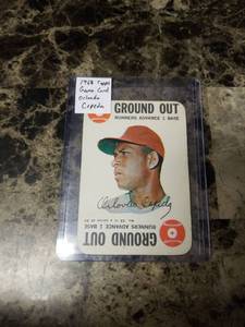 lot 361 image: 1968 Topps Game Card Orlando Cepeda Baseball Card