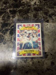 lot 378 image: 1992 Kellogg Corn Flakes All Star Rod Carew Los Angeles Angels Baseball Card