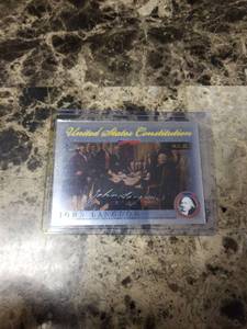 lot 379 image: 2006 Topps Chrome US Constitution John Langdon Trading Card