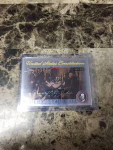 lot 380 image: 2006 Topps Chrome US Constitution Daniel of St. Thomas Jenifer Trading Card