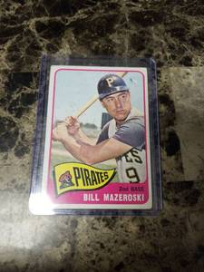 lot 400 image: 1965 Topps Bill Mazeroski Pittsburgh Pirates Baseball Card
