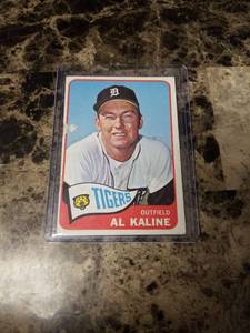 lot 411 image: 1965 Topps Al Kaline Detroit Tigers Baseball Card