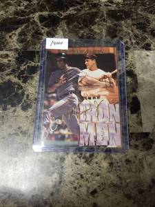 lot 416 image: 1995 Cal Ripken Jr. Lou Gehrig Iron Men Baseball Card 14,000