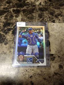 lot 432 image: 2023 Topps Foil Salvador Perez Kansas City Royals Baseball Card