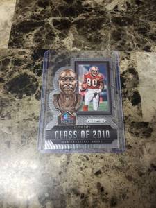 lot 446 image: 2015 Panini Prizm Football Jerry Rice San Francisco 49ers Hall of Fame Card
