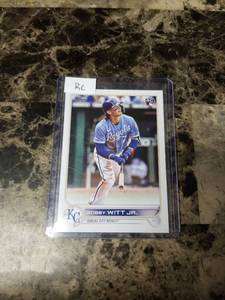 lot 501 image: 2022 Topps Bobby Witt Jr. Kansas City Royals Rookie Baseball Card