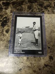 lot 505 image: 1992 Megacards Babe Ruth Collection Baseball Card