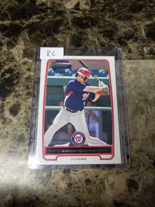lot 510 image: 2012 Topps Bowman Bryce Harper Washington Nationals Rookie Baseball Card