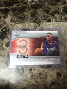 lot 512 image: 2004 Upper Deck Diamond Collection Allen Iverson Philadelphia 76ers Basketball Card
