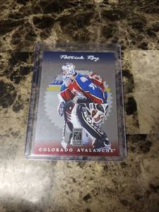 lot 520 image: 1997 Donruss Elite Patrick Roy Colorado Avalanche Hockey Card