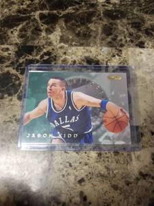 lot 523 image: 1996 SkyBox Jason Kidd Dallas Mavericks Basketball Card