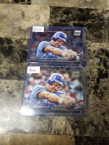 lot 527 image: 2pk 2022 Topps Stadium Club George Brett Kansas City Royals Baseball Cards