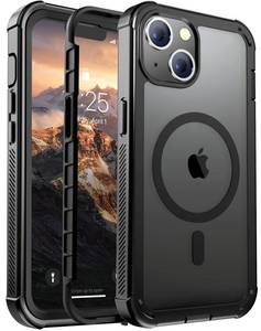 lot 29319 image: jaroco Magnetic for iPhone 14 Case, Compatible with MagSafeMilitary Grade Drop ProtectionHeavy Duty ProtectionNon-SlipShockproof 2-Layer Durable Bumper Phone Case 6.1-Black - Retail $16