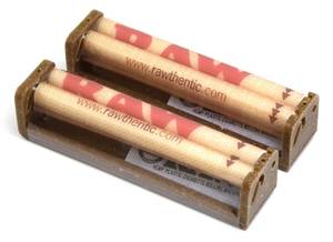 lot 29330 image: Raw Natural Rolling Papers Hemp Plastic Cigarette Rolling Machine, 110mm King Slim Size, 2 Count (Pack of 1) - Retail $6