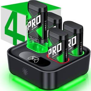 lot 32035 image: Upgraded Charger for Xbox One Controller Battery Pack with Four USB C Xbox Rechargeable Battery Pack Series XS, One SOne XElite Controller Charger Station Accessories - Retail $22