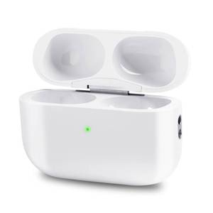 lot 32036 image: Airpod Charging Case Compatible for Airpods Pro 1&2 Generation - Wireless Charger Case Replacement with Bluetooth Pairing Sync Button, Lightning, No Earbuds - White - Retail $18
