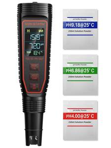 lot 32065 image: Spider Farmer 5-in-1 Digital pH Meter Kit for Water, TDS EC Temperature Salinity Tester with ATC Rechargeable for Plants Hydroponics Pool Fish Tank and Aquarium (IP67 Waterproof) - Retail $60