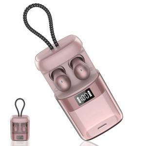 lot 32085 image: 2026 Sleep Earbuds Bluetooth 6.0 in Ear, Mini Sleep Headphones with Sleep Monitor and APP, Small Earplugs for Side Sleepers, 48H Playtime Sleep Earphones with Sleep Mode, Personal Alarm, Rose Gold - Retail $60